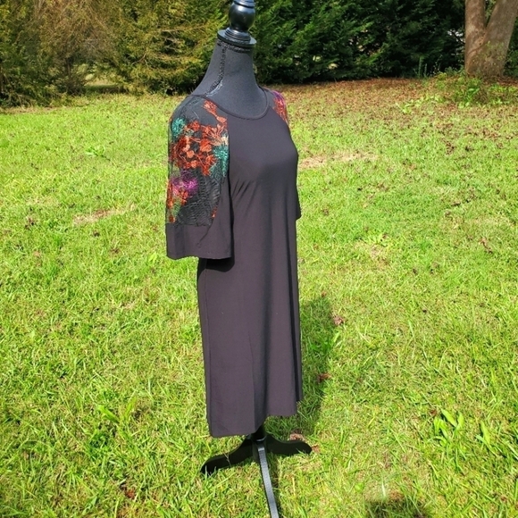 Back midi dress with sheer top NEW size 6 - Picture 1 of 9